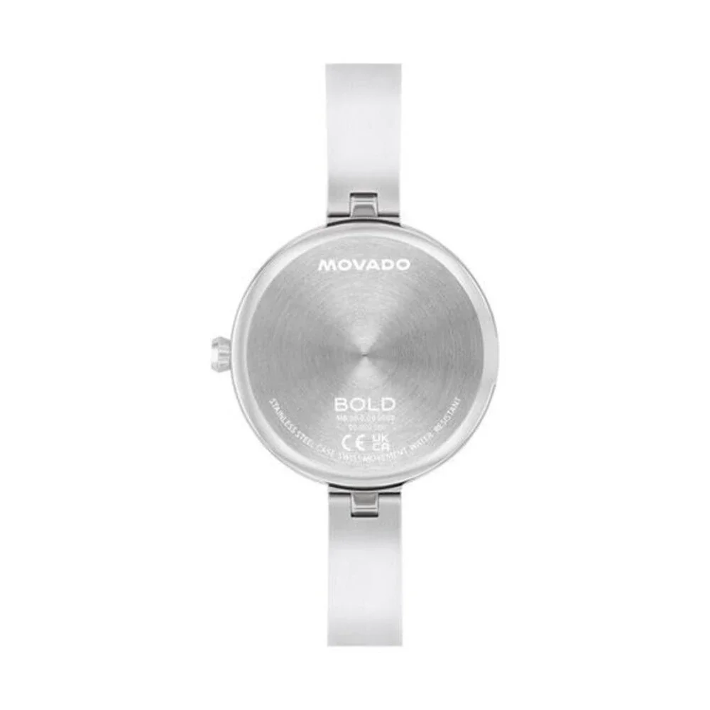 MOVADO TREND BANGLE 3601010 SILVER DIAL STAINLESS STEEL BRACELET WOMENS WATCH
